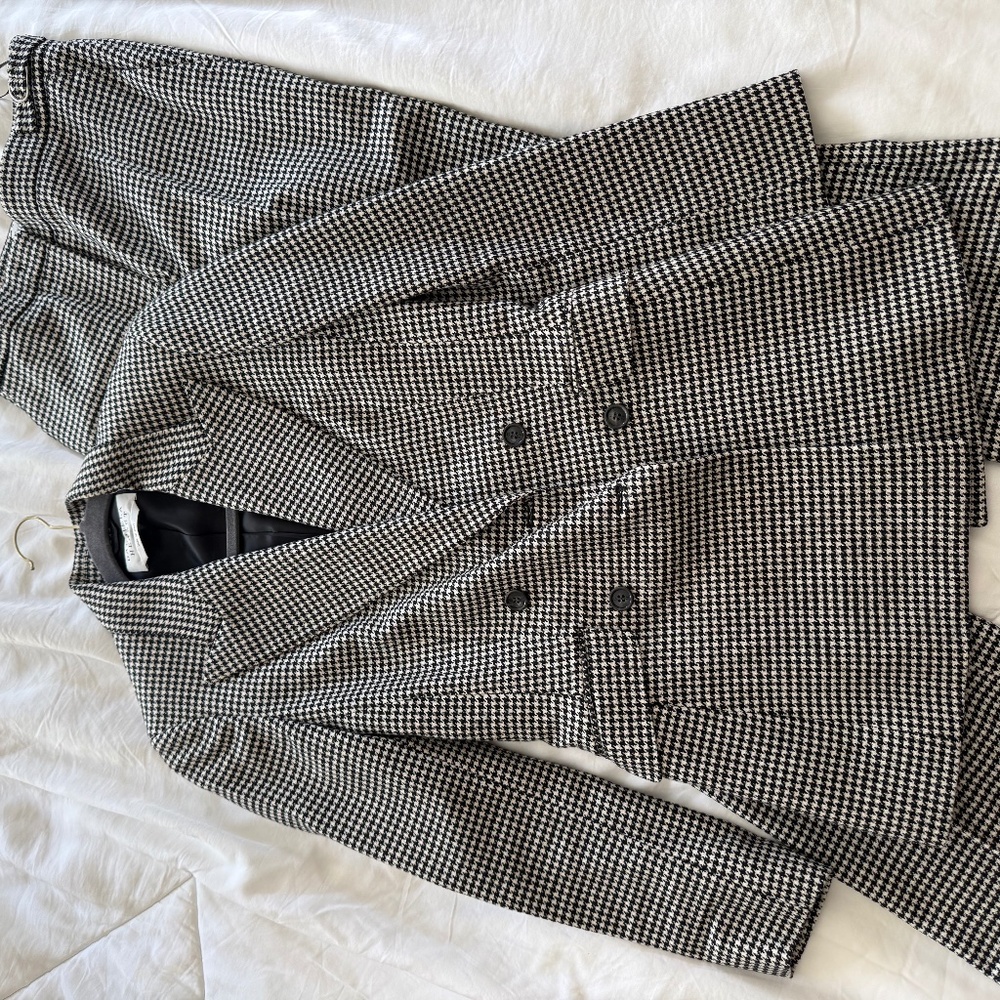 Gabriela Hearst houndstooth suit